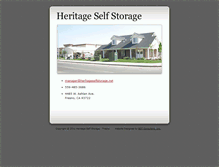 Tablet Screenshot of heritageselfstorage.net